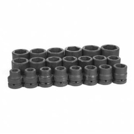 GREY PNEUMATIC Grey Pneumatic Corp. GY9021 1 in. Drive Standard Length Fractional Socket Set GY9021